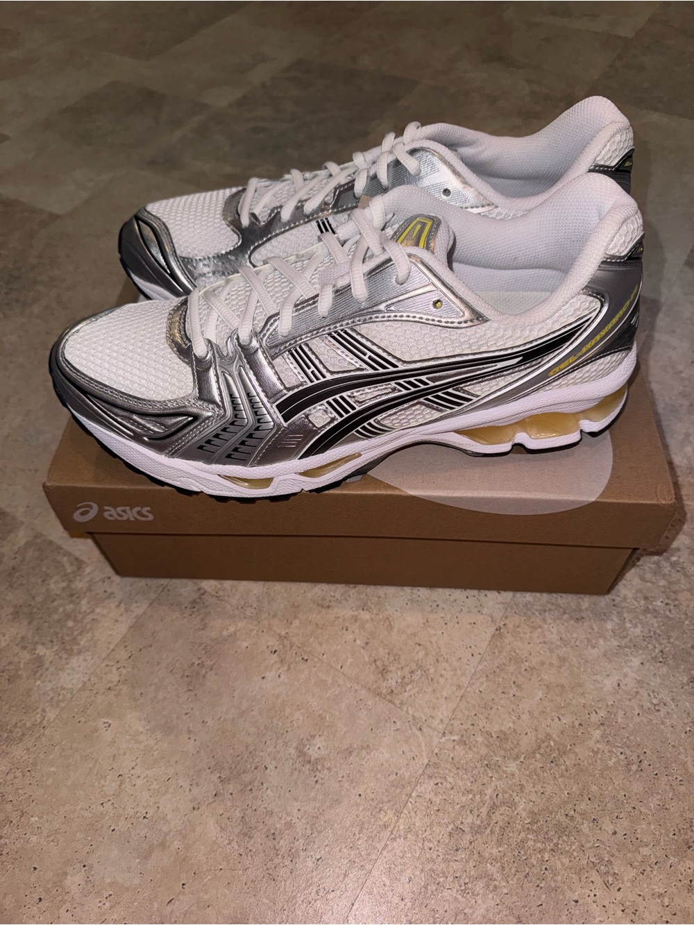 Asics Gel Kayano 14 - White/ Tai-Chi Yellow